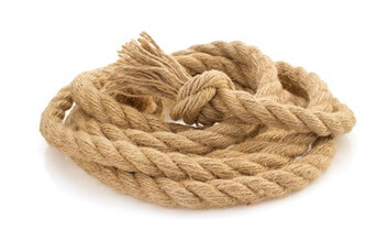 piece of rope in a coil