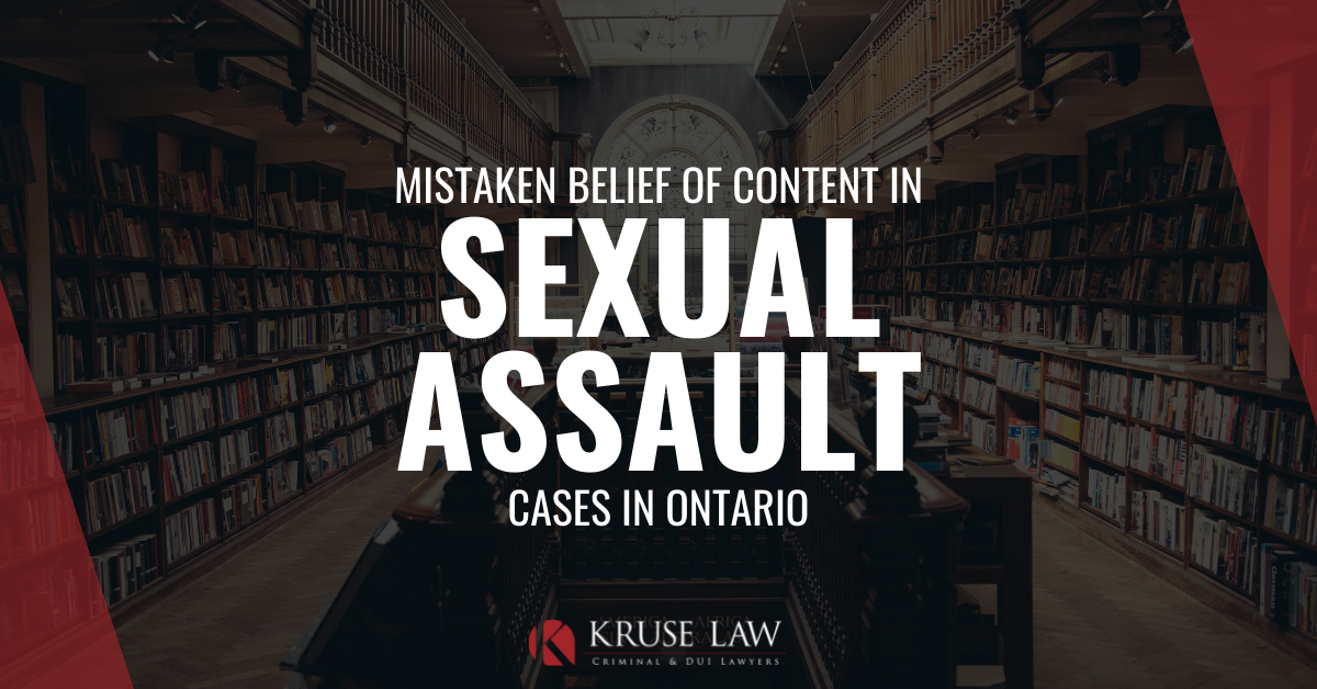How to Argue an Honest But Mistaken Belief in Consent as a Defence Against Sexual Assault Charges